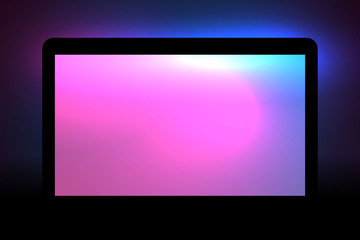 Flowing Colorful Gradient In Display Frame Design