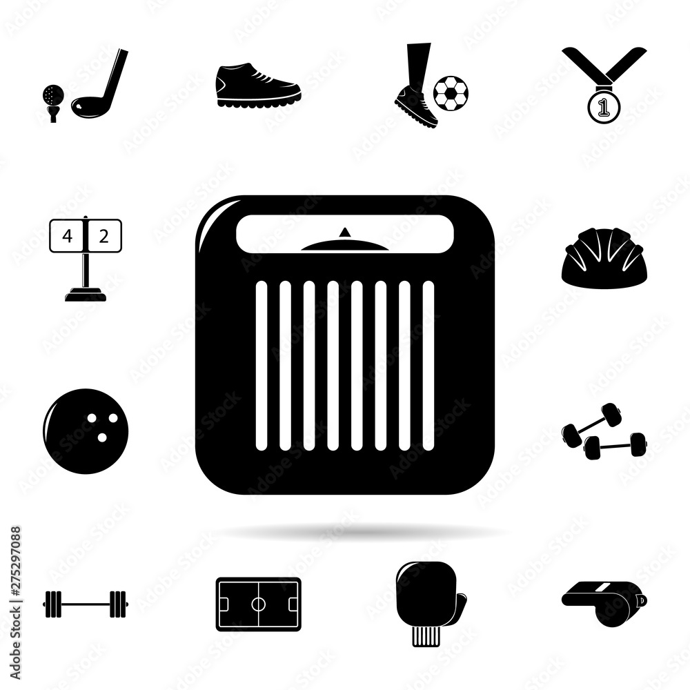 Poster scales icon. universal set of sport for website design and development, app development