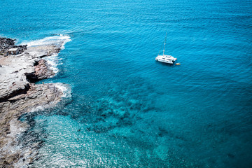 Summer background of free space and beach landscape 