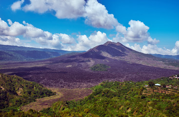Fototapeta premium Mount Batur is volcano. Bali, Indonesia.