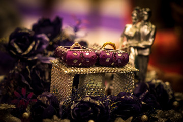 Engagement Ceremony Highlights - Ring kept in the respective boxes with a beautiful bokehlicious...
