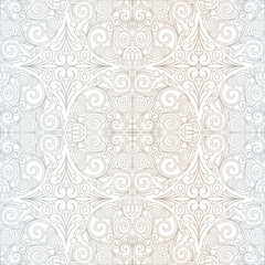 Floral ornate decorative seamless background