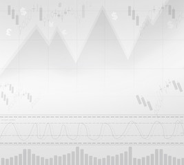 Fototapeta premium abstract background Stock market and exchange. Candle stick graph chart of stock market investment trading. 