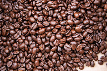 Coffee beans background