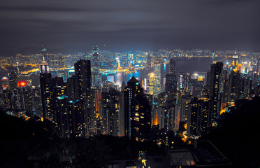 View of Hong Kong and Victoria Harbour