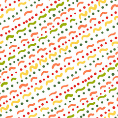 seamless pattern in doodle style