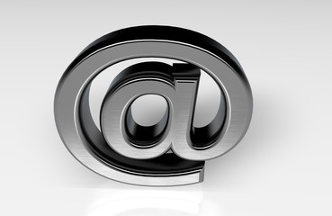 3d arroba sign from my metal collection