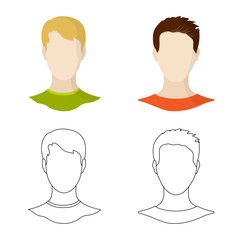 Isolated object of professional and photo icon. Collection of professional and profile stock vector illustration.