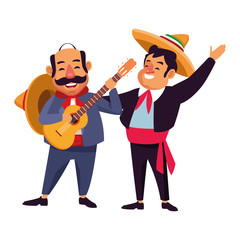 mexican traditional culture icon cartoon