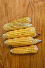 Stripped Maize On Board Surface