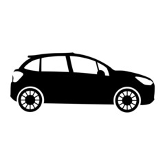  Crossover car icon vector. Crossover symbol illustration.