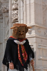 Fototapeta na wymiar an iberian mask in Lisbon