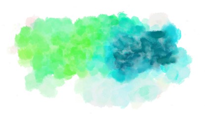 aqua marine, light sea green and pale green watercolor graphic background illustration. painting can be used as graphic element or texture