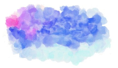 watercolor light pastel purple, lavender and corn flower blue color graphic background illustration painting