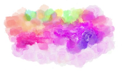 watercolor pastel pink, medium orchid and orchid color graphic background illustration painting