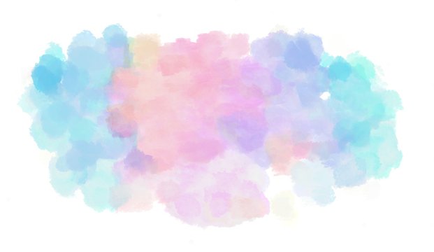 Pastel Pink, Powder Blue And Baby Blue Watercolor Graphic Background Illustration