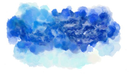 watercolor background. painting with royal blue, lavender and sky blue colors