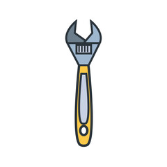 under construction wrench design vector ilustration