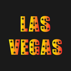 Las Vegas -  Vector illustration design for banner, t shirt graphics, fashion prints, slogan tees, stickers, cards, posters and other creative uses