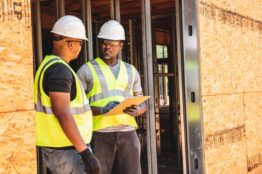 Construction worker on job site