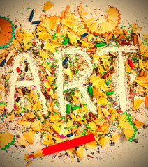 ART word on the background