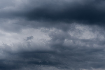 Blue storm clouds before the rain, dramatic sky
