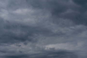 Fototapeta na wymiar Blue storm clouds before the rain, dramatic sky