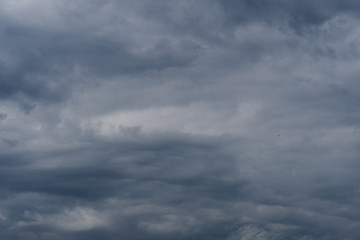 Blue storm clouds before the rain, dramatic sky