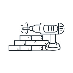 under construction bricks design vector ilustration