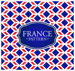 Obraz premium France pattern Background texture and emblem with the colors of French flag