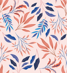 colors leafs natural pattern background