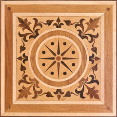 Fototapeta na wymiar Textured background of parquet. Square pattern