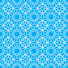 Arab ornamental seamless pattern. Vector abstract background.