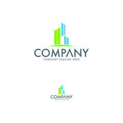 Architecture, real estate and construction logo design template