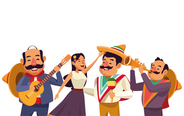 mexican traditional culture icon cartoon