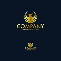 Luxury Eagle or Phoenix Logo Template