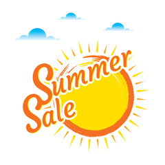 creative hot summer sale banner design