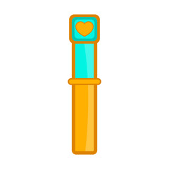 Isolated video game life progress bar- Vector