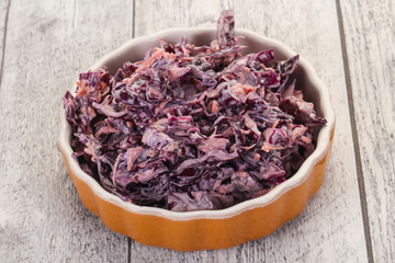 Cole slaw salad with cabbage