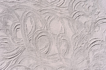 Papel de parede com textura de cimento e ondas branco cinza