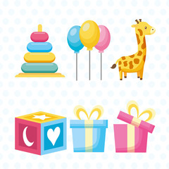 baby shower toys giraffe balloons gifts