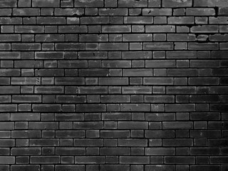 Dark bricks and concrete texture for pattern abstract background.