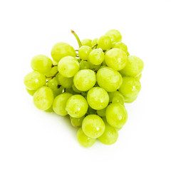 Green grape  isolated on white background