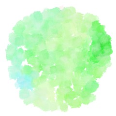 watercolor tea green, pastel green and pale turquoise color. circular painting graphic background illustration