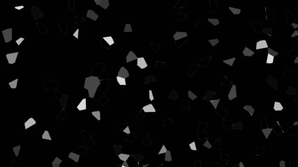 black background with white sparkles