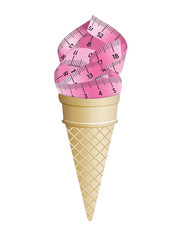 Cornet de glace mètre ruban-2