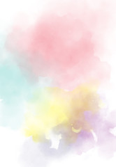 Abstract watercolor digital art painting soft focus for texture background