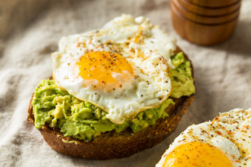 Homemade Avocado Toast with Eggs