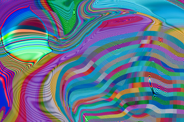 Pixel pattern of a digital glitch / Abstract background, psychedelic pattern of a digital glitch.