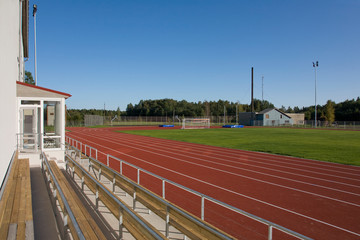 Bleachers at a Running Track